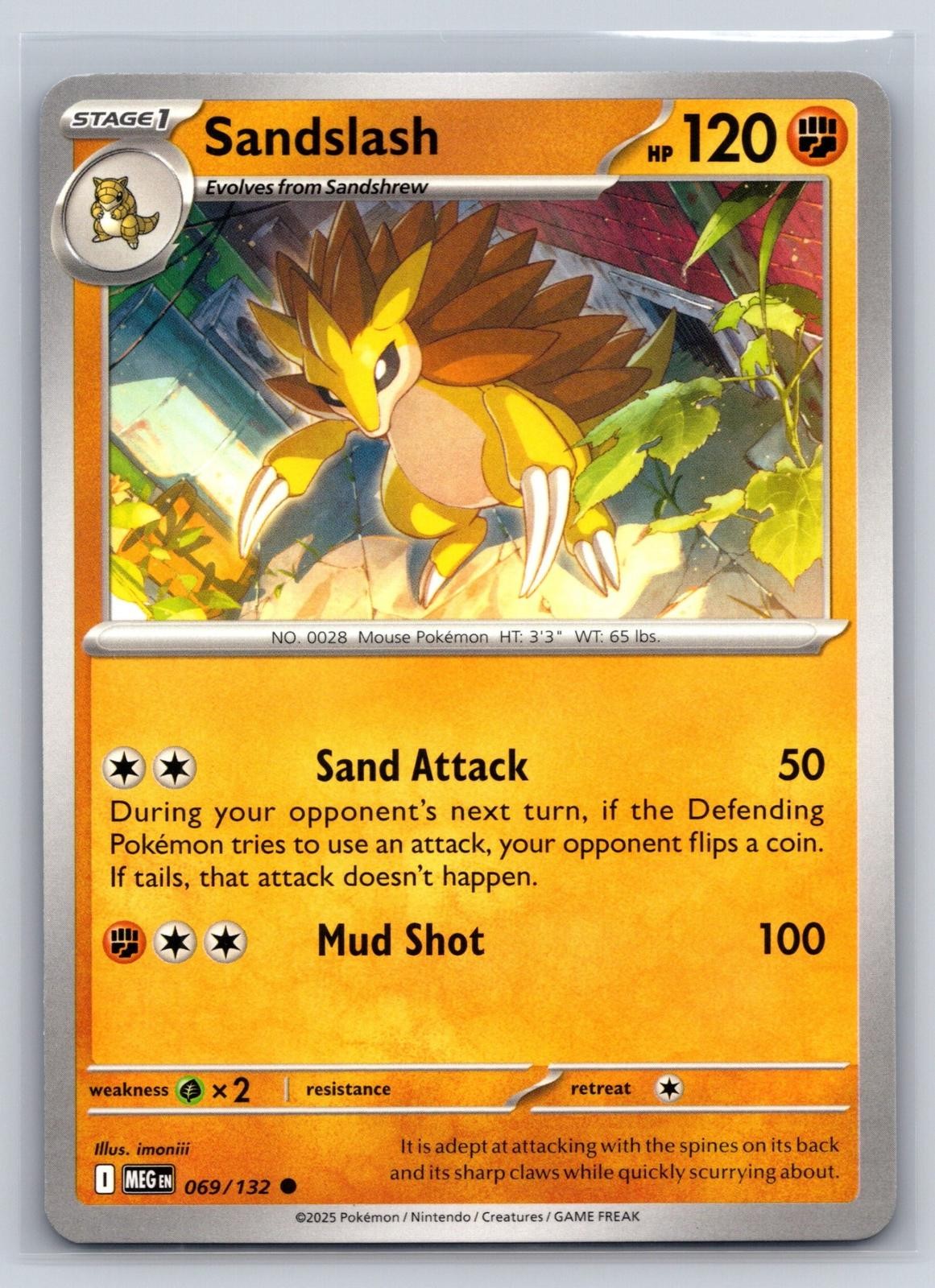 Sandslash Pokemon ME01: Mega Evolution #069/132