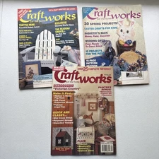 Craft Works For The Home Magazine Lot Of 3, 1988 & 1989