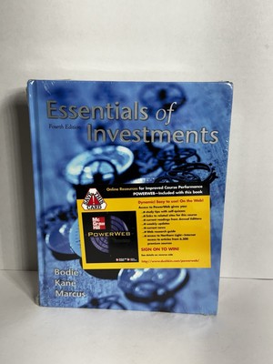 Essentials of Investments Textbook 4th Edition Bodie Kane Marcus New & Sealed