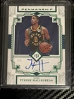 2022-23 Panini National Treasures Penmanship Emerald /5 Tyrese Haliburton Auto
