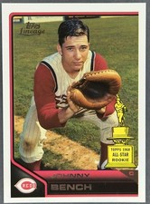 2011 Topps Lineage Johnny Bench #191 Cincinnati Reds Baseball Card MLB