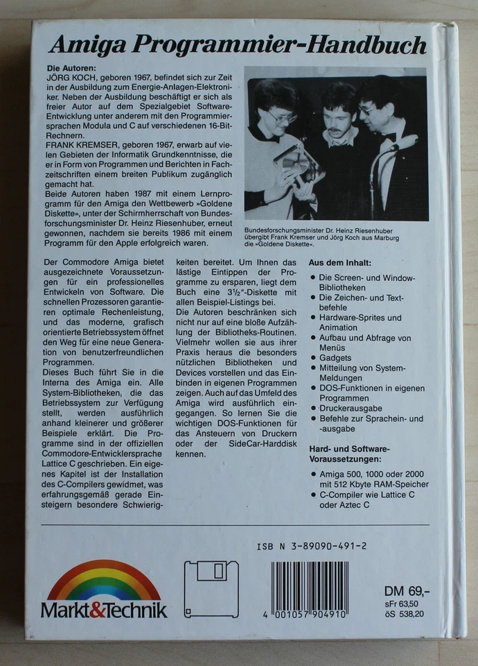 Markt & Technik Amiga Programmier-Handbuch inkl. Diskette - Bild 3 von 4