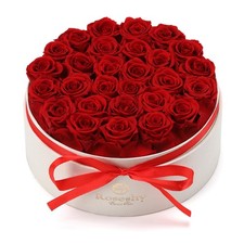 Valentines Day Flowers Roses Gifts for Her,28pcs Red Forever Preserved Roses ...