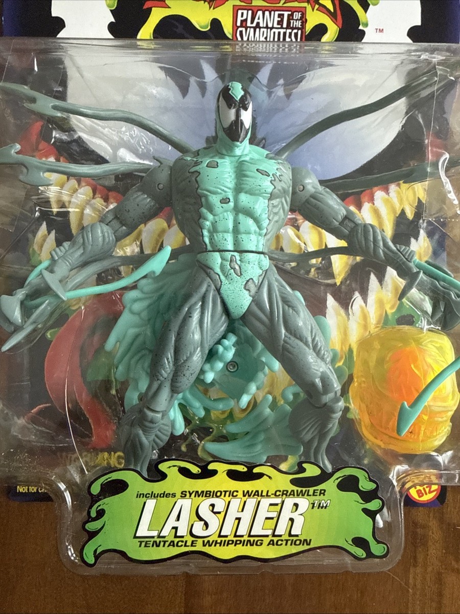 New MARVEL TOYBIZ SPIDER-MAN 1996 LASHER Venom Planet of the