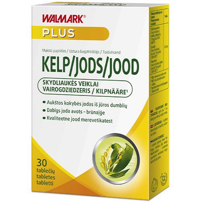 Jod aus Braunalgen Walmark Kelp, 0,15 mg, 30 Stk.
