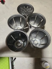 Vintage Saladmaster Food Grater Shredder LOT OF 5 GRATER/SLICER CONES ONLY