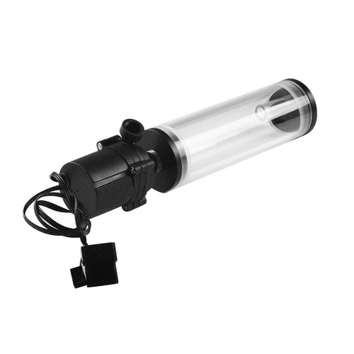G1/4 Thread XHC8+160mm Cylinder Water Tank Water Pump for CPU Water Cooling - Afbeelding 5 van 8