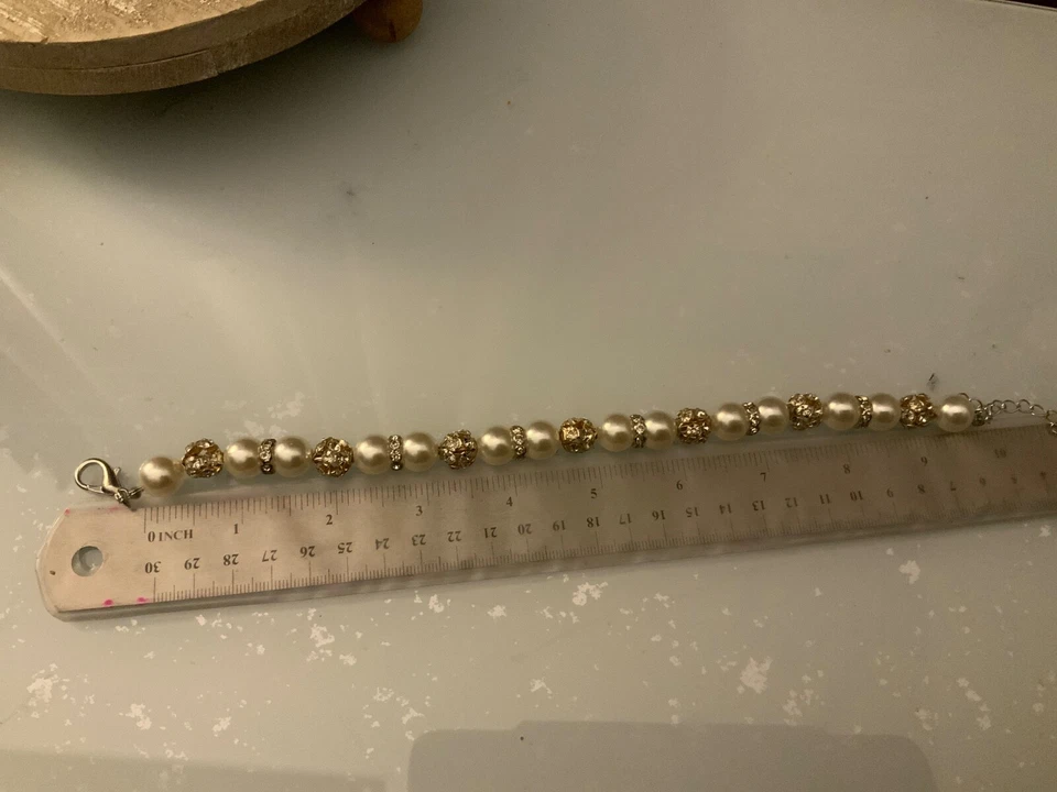 Elegant Pearl Diamond Dog/Cat Jewelry/Necklace/Collar - Handemade - Image 3 of 4