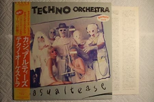 Techno Orchestra - Casualtease Japanese orig' SMS promo LP obi wave synth pop