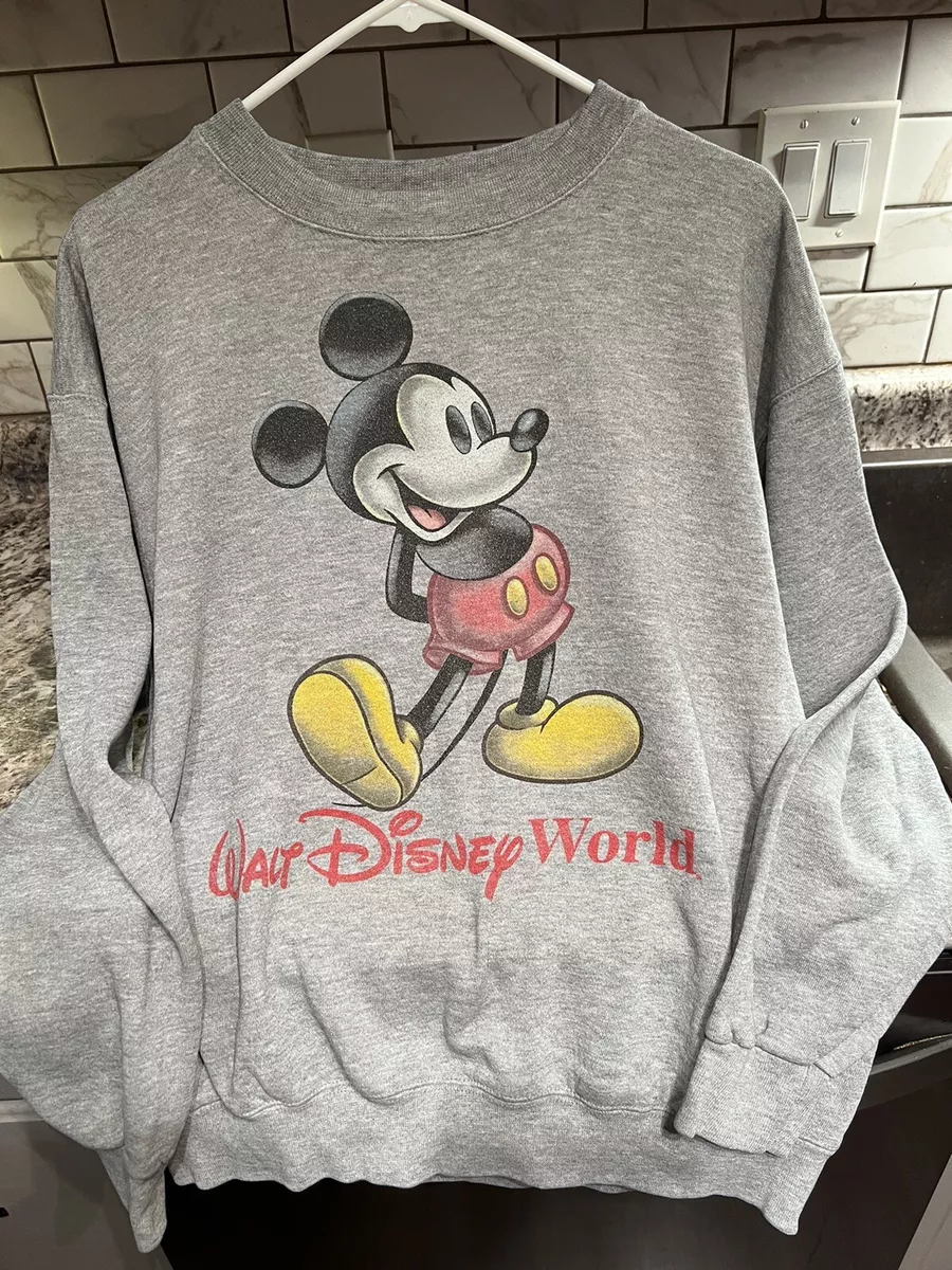 Mickey mouse sales gray sweatshirt