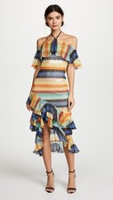 Alice + Olivia Annabeth Off Shoulder Dress Size 2 NWOT 