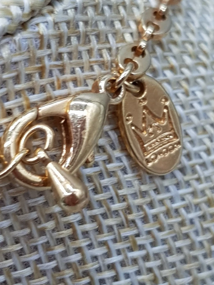 Vintage Halskette Kette Collier mit Anhänger Libelle Strass - Bild 4 von 4