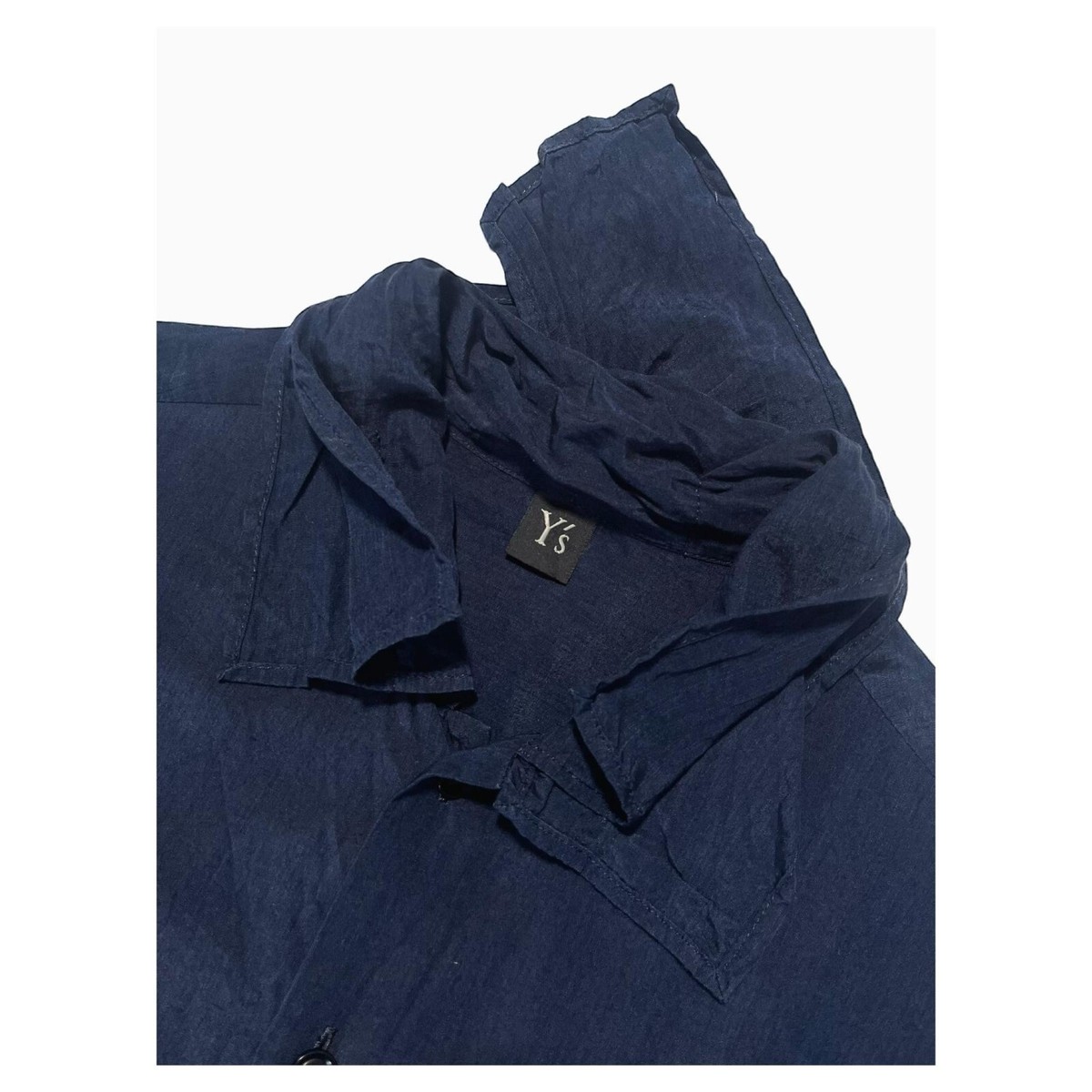 Y's Yohji Yamamoto Navy Cupro Shirt Made in Japan | eBay