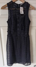 H&M Dress Navy Blue Lace RRP $59.99 EUR 36 US 6 UK 10
