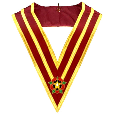 Freimaurer - Athelstan Qualität Grand Collar - handgefertigte Paspelierung und Stickerei