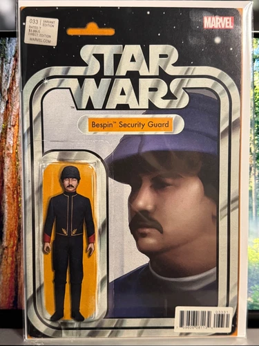 STAR WARS #33 BESPIN SECURITY ACTION FIGURE VARIANT MARVEL COMICS 1ST PRINT