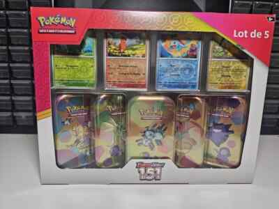 Pokemon Scharlachrot/Violett - Box 5 Mini Tins 151 Costco DE Neu - Set B