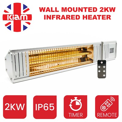 2KW PUB CAFE Outdoor Electric Patio Heater Wall Mounted Variable