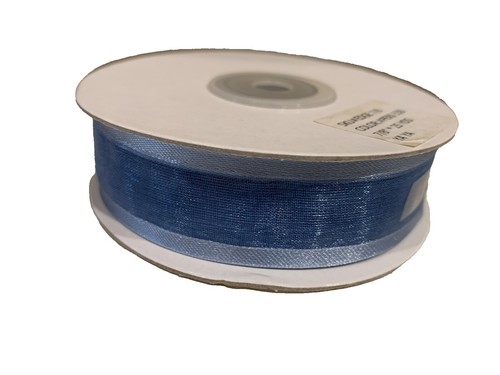 10 Yards Solid Copen Blue Light Blue Double Faced Satin Ribbon 7/8