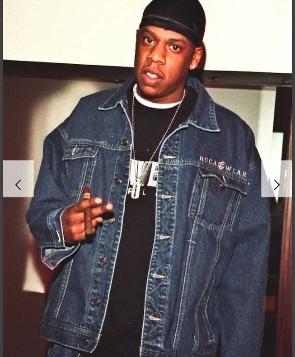 Rocawear Jacket Mens 2XL XXL Blue Button Up Jay Z Hip Hop Rocawear Jacket Mens 2XL XXL Blue Button Up Jay Z Hip Hop