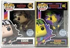 Funko Pop Stranger Things Eddie SE & Blacklight SE #1462  Set of 2 w/ Protectors