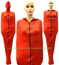 Unisex Red Spandex Jumpsuits Mummy Costumes Sleeping Bag internal Sleeves F827