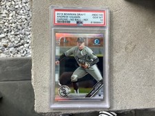 2019 Bowman Chrome Draft Andrew Vaughn Base Chrome 1st PSA 10
