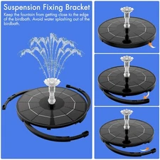 AISITIN 3.5W Solar Fountain Pump for Water Feature Outdoor DIY Solar Bird Bath