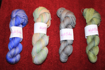 Knit Picks Chroma Twist Fingering Variegated  Yarn  Lot of 4 Hanks