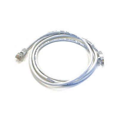 MONOPRICE 3433 Patch Cord,Cat 6,Booted,White,5.0 ft. 5VZL9