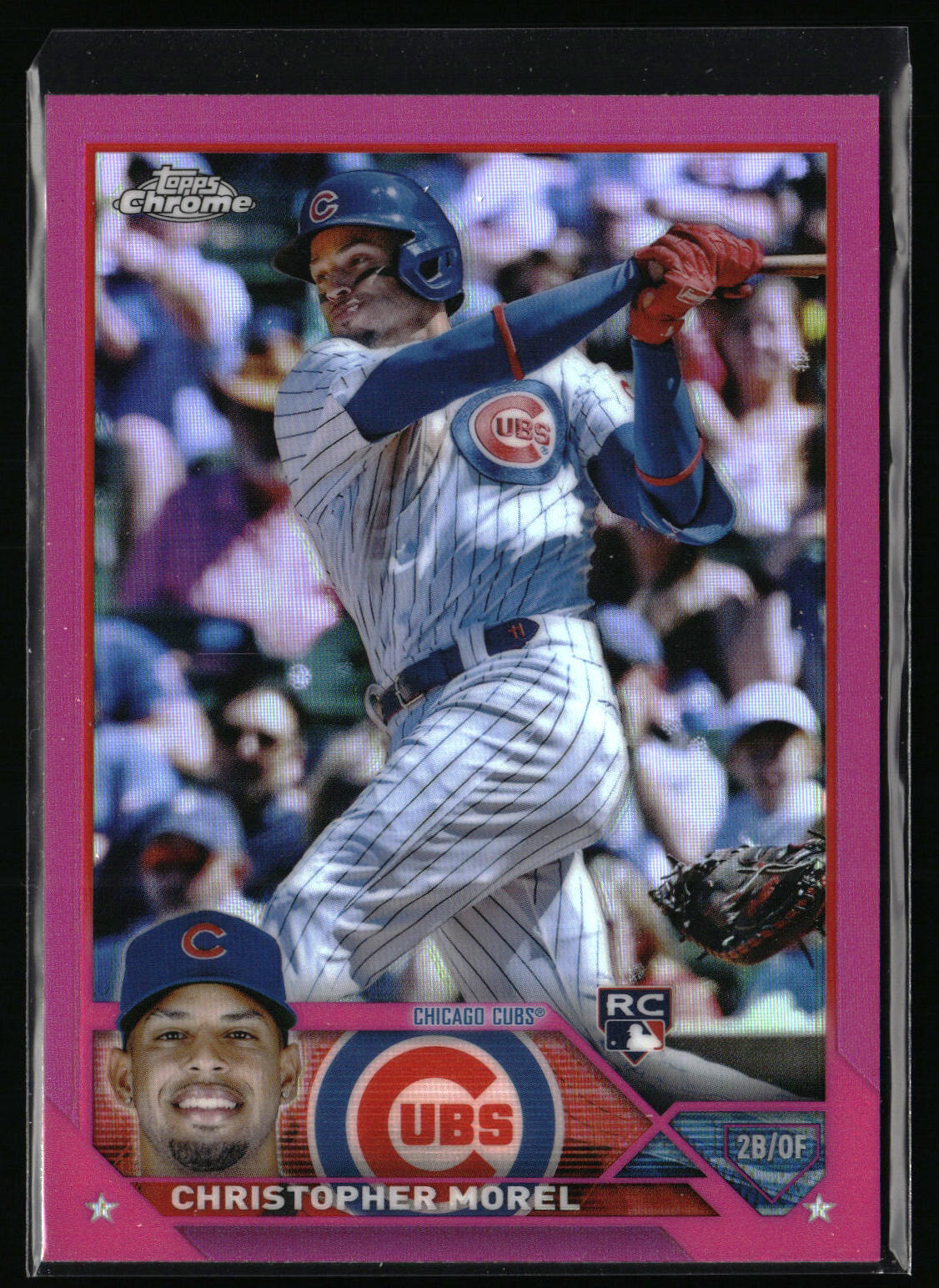 Christopher Morel 2023 Topps Chrome #198 Pink Refractor Chicago Cubs