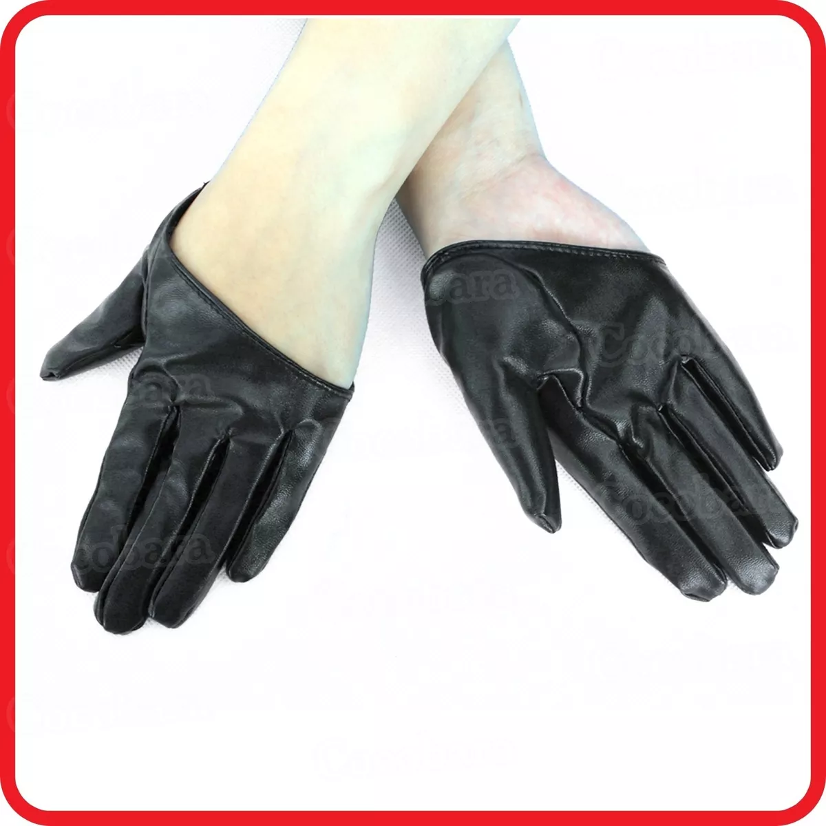 Half cut online leather gloves