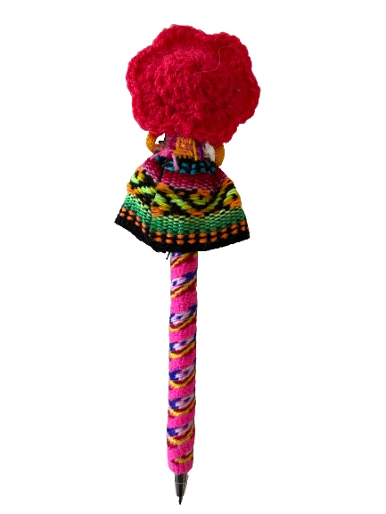 Lote (3) Pluma Muñeca Peruana - Lapicero Peruano de Muñeca Foto 4 de 4