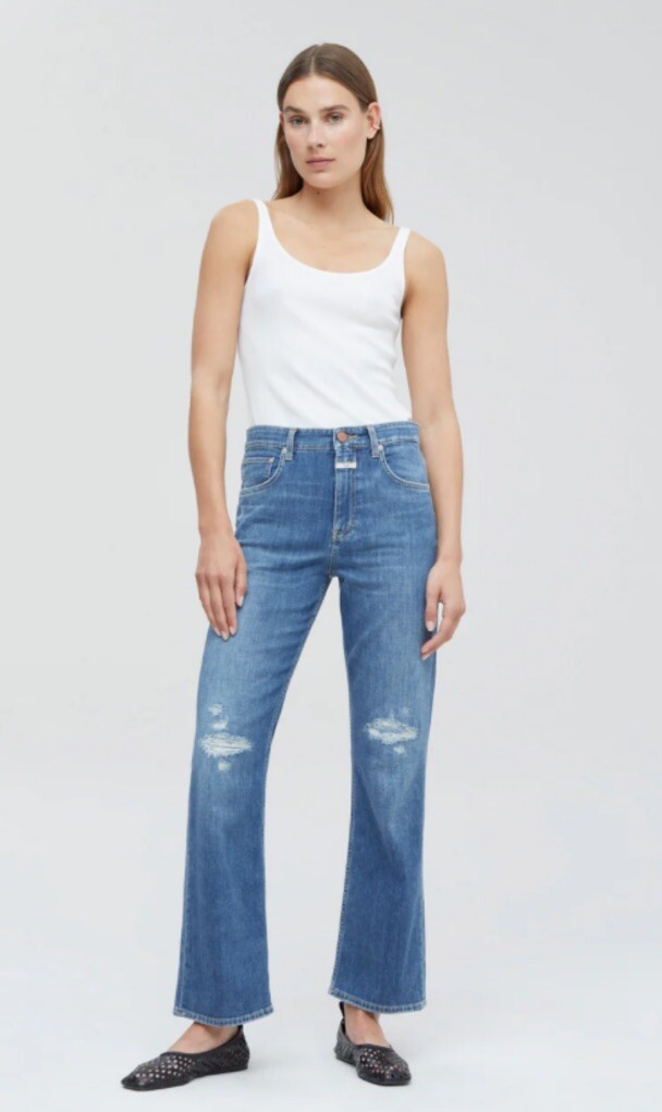 CLOSED Baylin Jeans in A Better Blue •26•Mid Wash C91899-03P-5T Ankle $315 ITALY