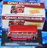 Die-cast London Transport Rtw Double Decker Bus Boxed Die-cast London Transport Rtw Double Decker Bus Boxed
