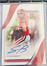 2023 Panini Immaculate Stetson Bennett Auto/99 Signature Moves Georgia - Rams