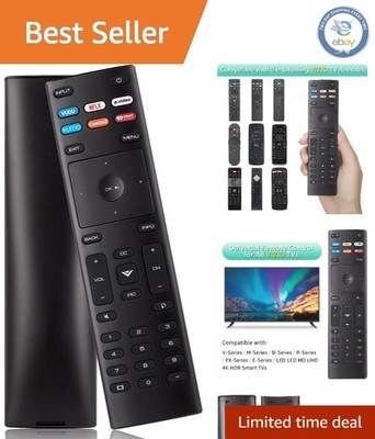 Drop-Resistant VIZIO Universal Remote - Infrared, 40ft Range, 6 Shortcuts