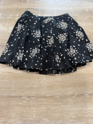 Toad & Co Skort Black Beige Floral Pattern NWOT XSMALL Boho Skirt