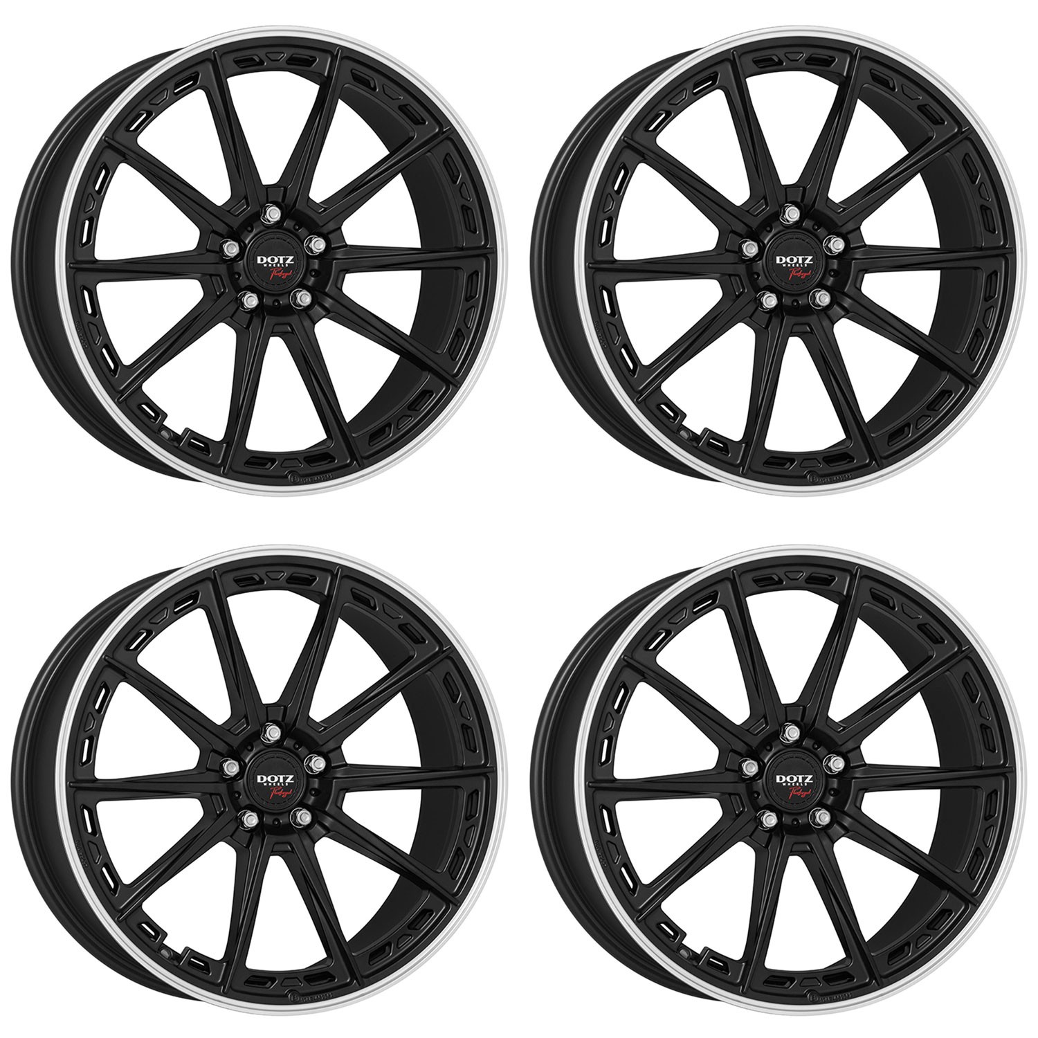4 Dotz Sonoma dark wheels 8.0Jx19 5x112 for Volkswagen Beetle Golf ID.3 Jetta To