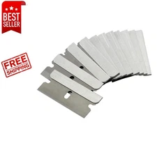 Bates 50-Piece Razor Blades:  Sharp Single Edge for Crafts & Scraping