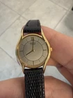 Vintage Seiko Watch Women 21mm Gold Plated Leather Band New Battery