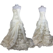 Vintage Ivory Wedding Dress Bridal Fairytale Ball Gown Wedding Dress Princess