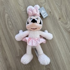 2024 Disney Parks Minnie Mouse Easter Bunny Soft Plush with Pink Skirt NWT