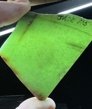 Old Stock 55.5g AAA Jadeite Slab: Imperial Caramel Apple Jadeite Cutting Rough