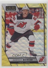 2023-24 O-Pee-Chee Platinum Neon Yellow Surge Dawson Mercer #7 e9p