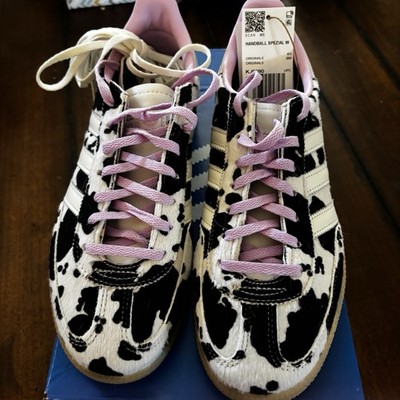 Adidas Women s Handball Special Size 8 BRAND NEW Cow Print Black and Pink