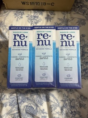 Lot of 3 Bausch & Lomb ReNu Fresh Multi-Purpose Solution 12 fl oz Each