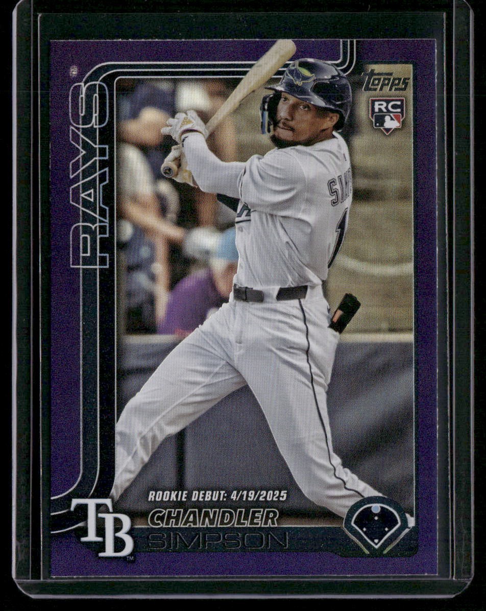 2025 Topps Update #US349 Chandler Simpson Purple Holo Foil #/250