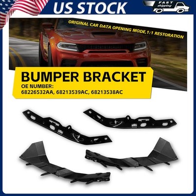 4x Bumper Face Bar Retainer Bracket Brace Mounting For Dodge Charger 2015-2023