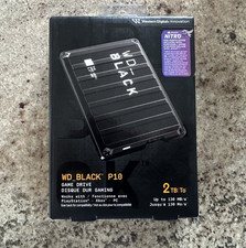 WD Black P10 WDBA2W0020BBK 2 TB Portable Hard Drive - 2.5" External - Black New